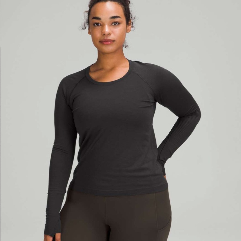 Lululemon Swiftly Tech Long Sleeve Shirt 2.0 18 Black